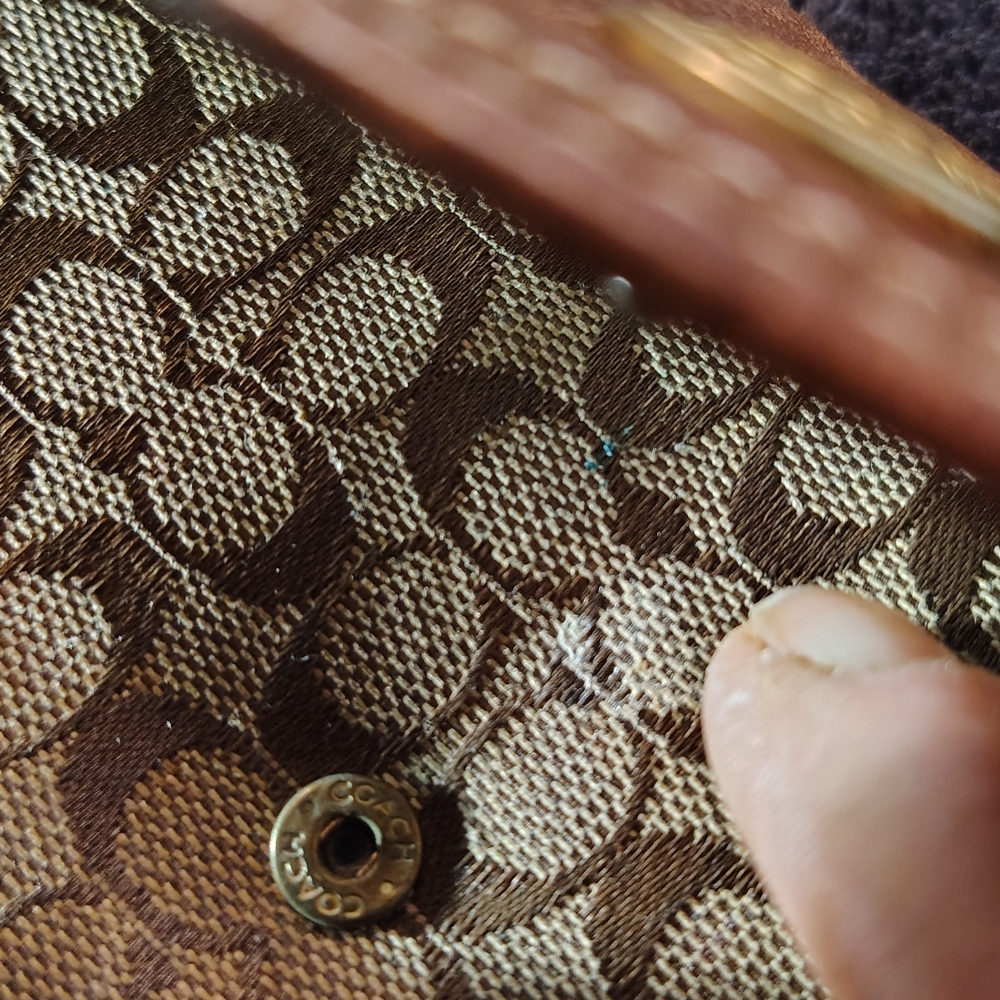 Coach Brown Signature Clutch, Rehab Project!!! - Picture 6 of 6